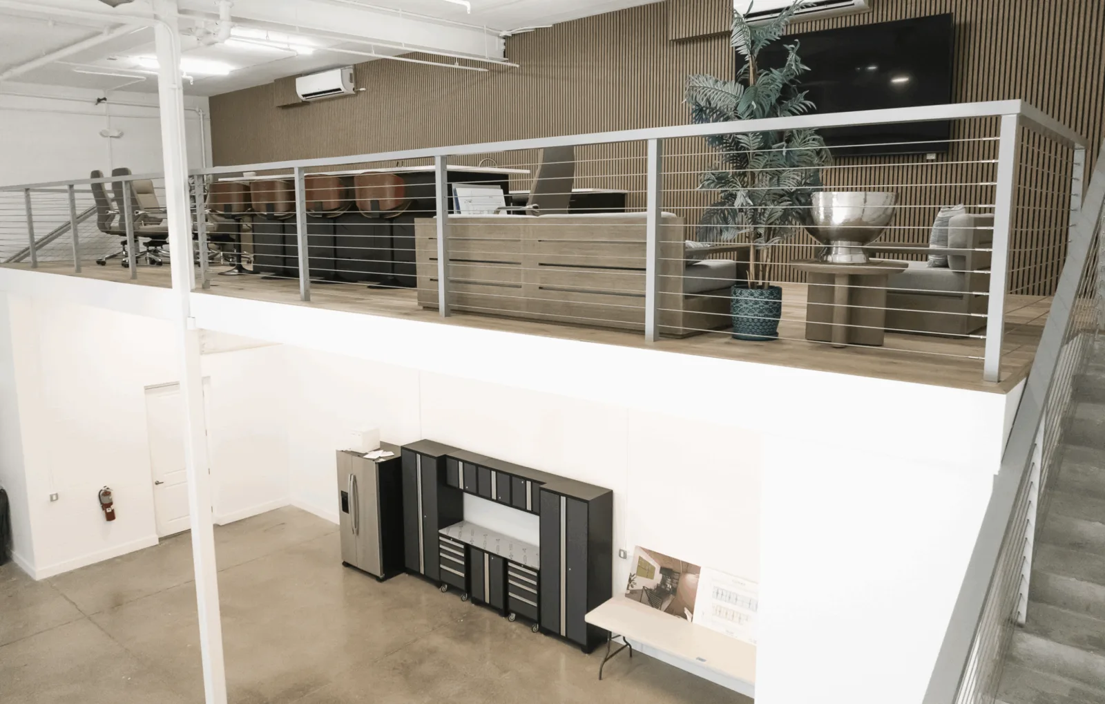 Double unit luxury car condo interior staged for a Southwest Florida collector